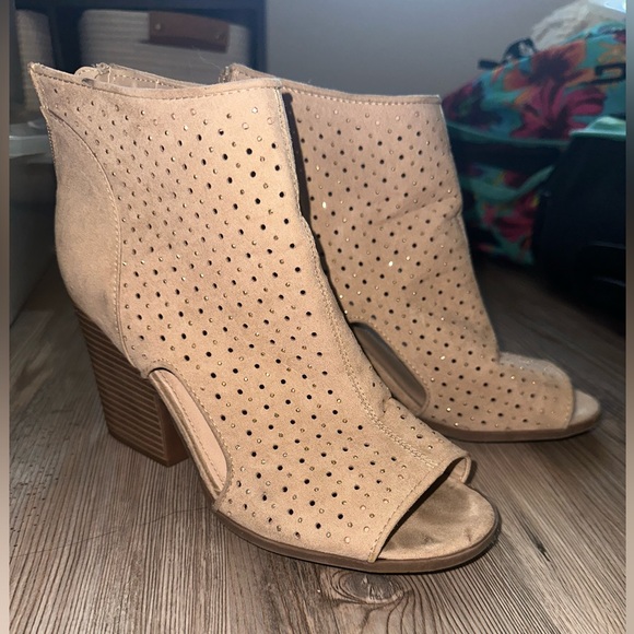 Rampage Rhinestone Heels - Picture 1 of 2